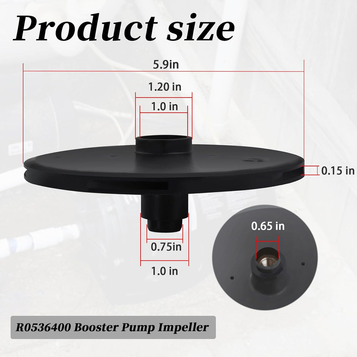 R0536400 Booster Pump Impeller,1Pc