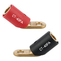 Welding Knight 2PCS CT-40FA Welding Terminals Connector Brass Black & Red