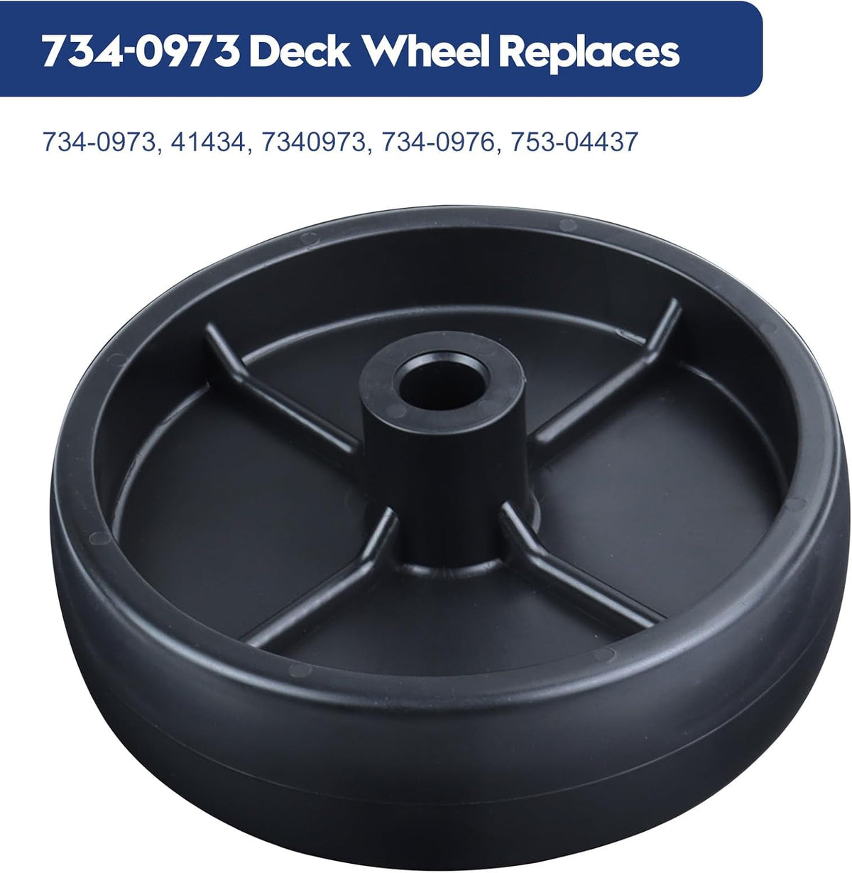 2 Pack 734-04155 Deck Wheel with 734-0973 Deck Wheel for Cub Cadet