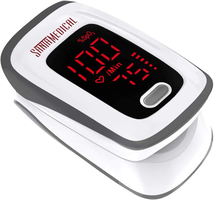 Fingertip Pulse Oximeter, Blood Oxygen Saturation Monitor (SpO2) with Pulse Rate Measurements and Pulse Bar Graph