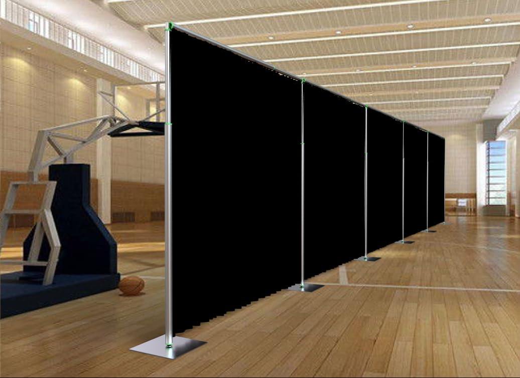 Adjustable Heavy Duty Portable 10FT X 50FT Pipe and Drape Backdrop Kit Quick Set Up Easy for