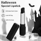 Halloween Black Lipstick,Cream Matte Lipstick Face Paint Stick