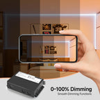 96W Dimmable LED Driver Power Supply 24VDC Transformer,5-in-1