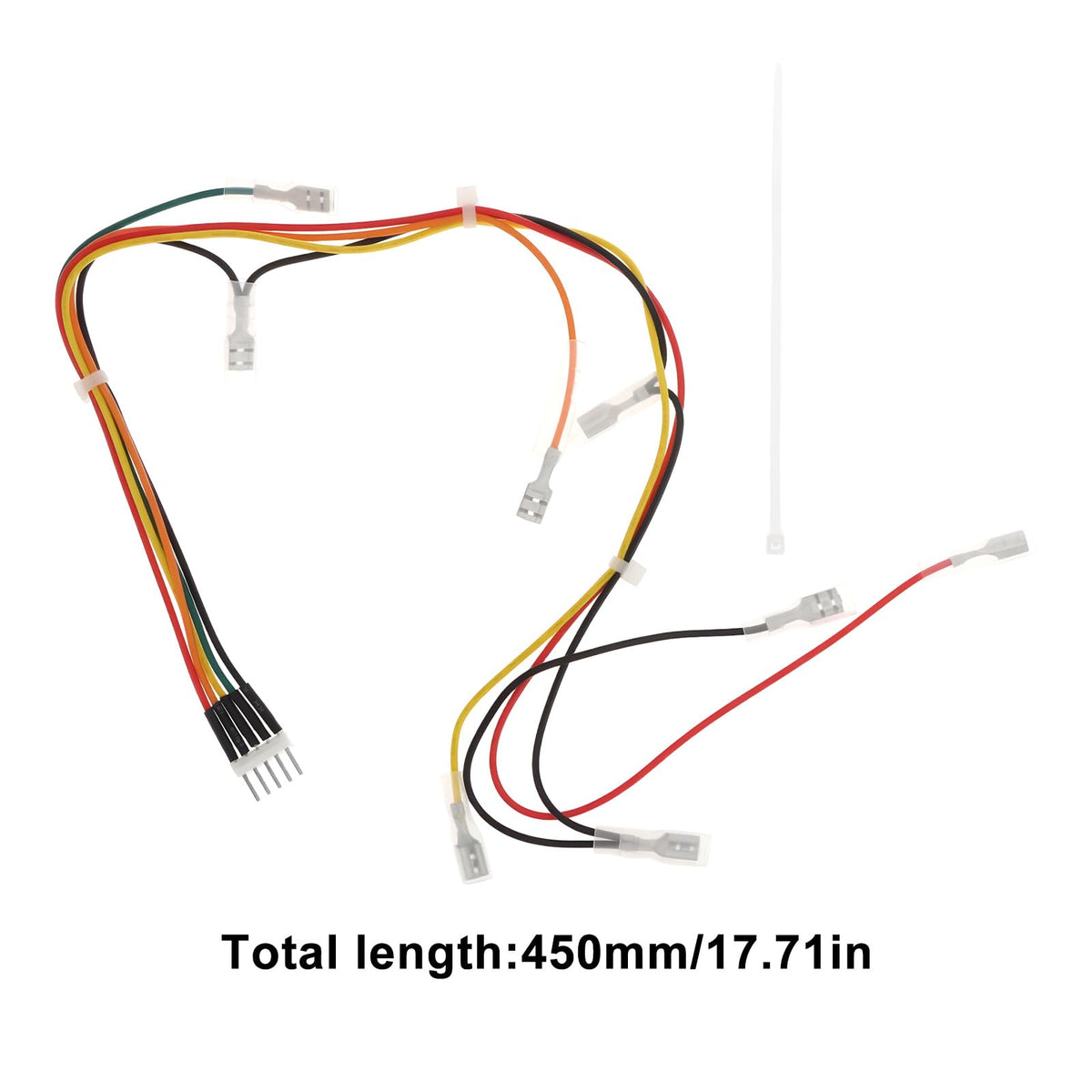2Pcs Arcade 0.187inch Microswitch Terminals 8pin/2pin to 5pin Conversion Compatible with Sanwa 45cm