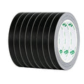 Black Gaffer Tape, Matte Non-Reflective, 1/2inch x 20yds No Residue Hand Tear Self-Adhesive Gaffer Tape for Labeling