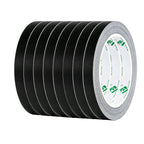 Black Gaffer Tape, Matte Non-Reflective, 1/2inch x 20yds No Residue Hand Tear Self-Adhesive Gaffer Tape for Labeling
