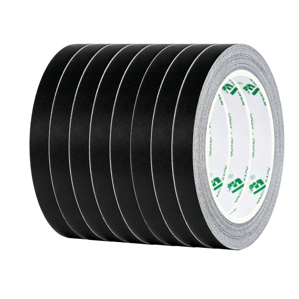 Black Gaffer Tape, Matte Non-Reflective, 1/2inch x 20yds No Residue Hand Tear Self-Adhesive Gaffer Tape for Labeling