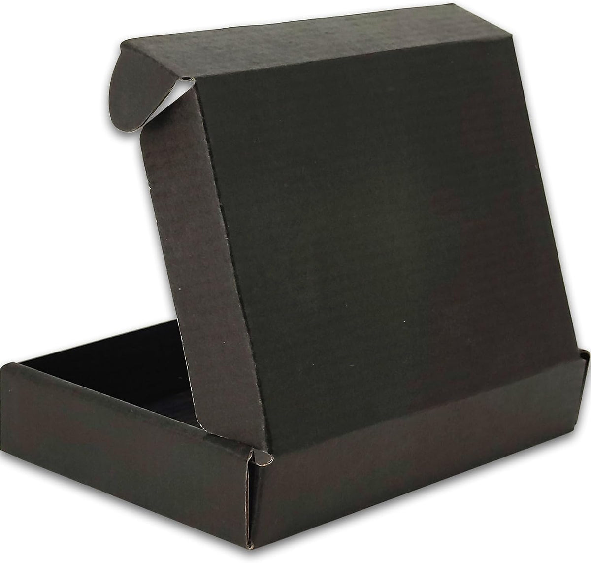 6x4x1 Shipping Boxes Set of 50, Black Mailer Corrugated Cardboard Box