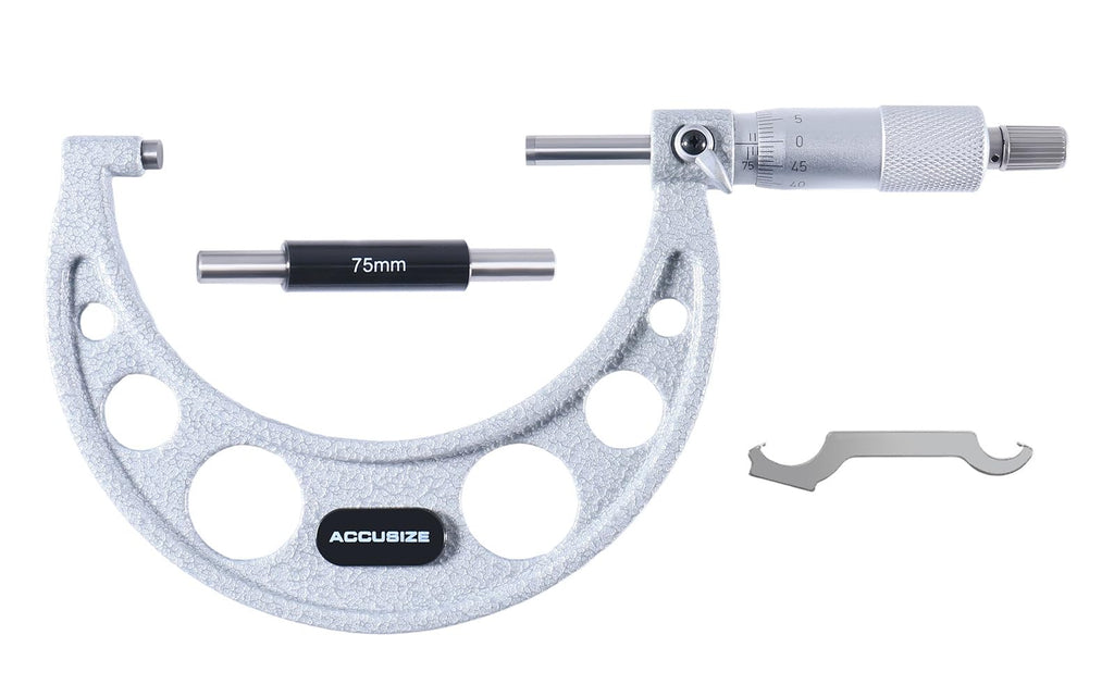 Accusize Outside Micrometer, 75-100mm x 0.01mm, EG00-0100