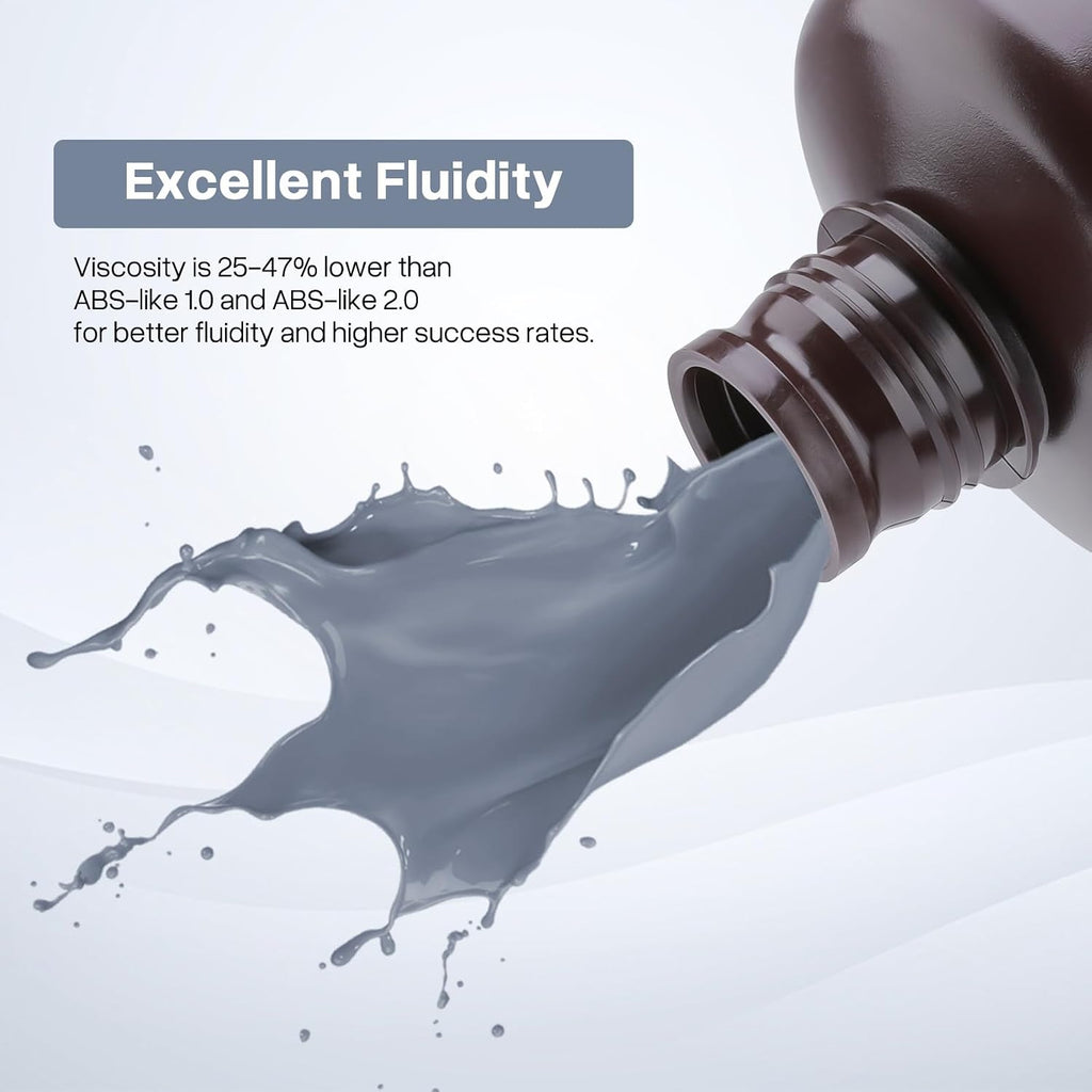 ELEGOO Upgraded ABS-Like 3D Printer Resin 3.0, 405nm UV-Curing LCD Resin High Precision Fast Curing Non-Brittle