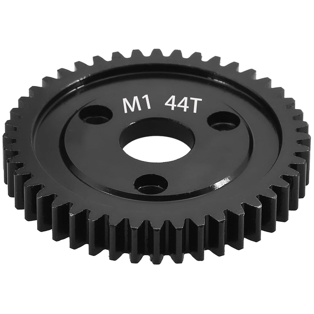 M1 Spur Gear 1.0 Metric Pitch 44-Tooth, 30T 32T 34T 36T 38T 40T 42T 44T 46T 48T 50T 52T Spur Gear Mod 1 for TRAXXAS Slayer Pro 4X4 Revo 3.3 ARRMA HPI HOBAO LOSI, Hardened Steel Upgrade Part Gear (44T)