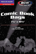 Thick Silver Age Comic Bags - 500 ct | Archival Quality, Acid-Free Protection for Silver Age Comic Books | 7 1/4 x 10