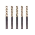 XYunEnZ 1/4" 3-Flute Square End Mill ZrN Coated Carbide, 5Pcs