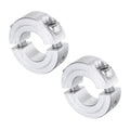 uxcell 2pcs Double Split Clamp-On Shaft Collar 3/4" Shaft, Aluminum Alloy