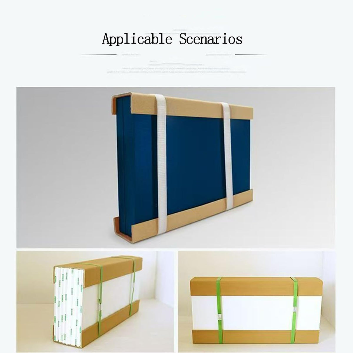 Cardboard Pallet Edge Corner Guard, Durable Cardboard U-Board Pallet Edge Protectors to Prevent Damage During