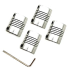 DEVMO 4pcs Flexible Coupling Coupler 5mm to 8mm Shaft Aluminum Casing with Hexagon Wrench for 3D Printer or CNC Machine