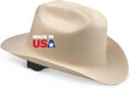 Full Brim Cowboy Hard Hat, ANSI Z89.1 Type 1 & OSHA | Cowboy-style Safety Helmet with Extra-Wide Sun Shade Brim &