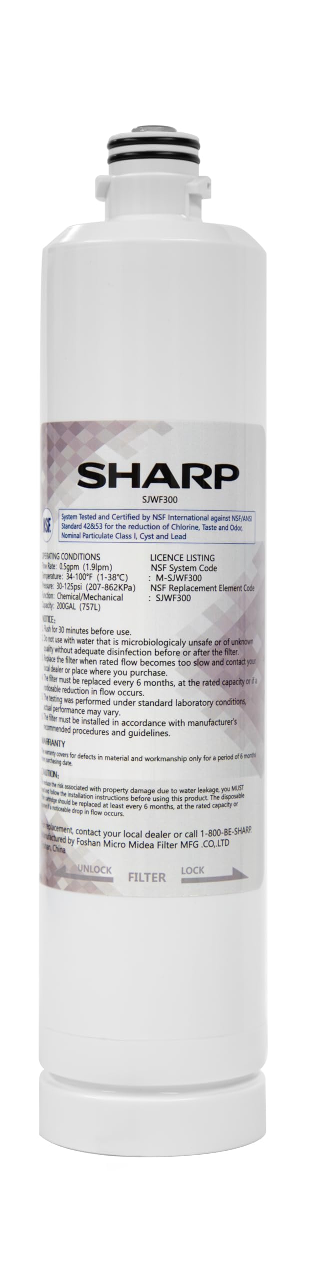 Sharp Replacement Water Filter for SJF2955KS