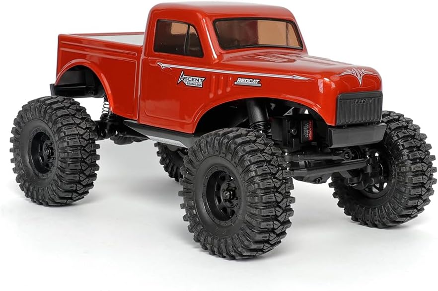 Ascent 18 Brushless RC Rock Crawler – 4WD 1/18 RC Crawler with Portal Axles, High Steer Geometry, Waterproof ESC