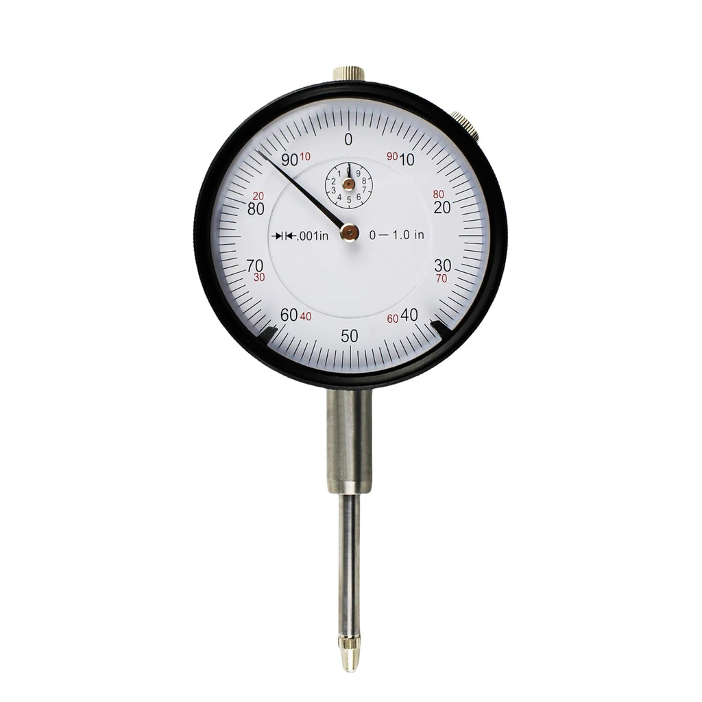 HFS Dial Indicator, 0-1" Range, 0.001" Graduation, 1/4" Lug Back