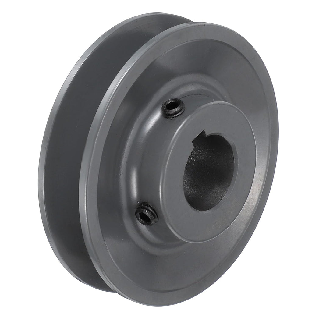 uxcell BK36-1 V-Belt Sheave 1" Bore, 3.75" OD, Single Groove Web Sheave