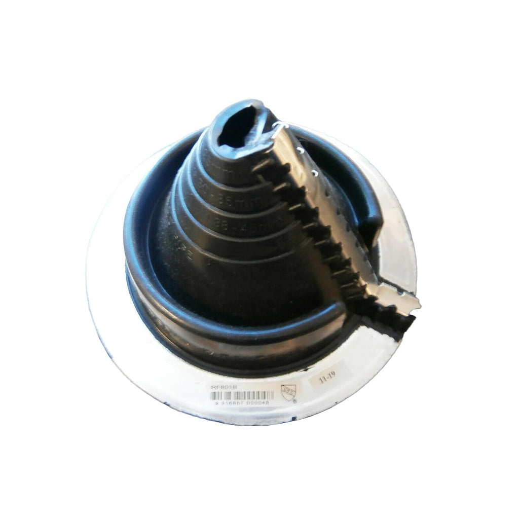 RF801B (3/4" - 2-3/4") RETROFIT Black EPDM Flexible Pipe Flashing Roof Jack Pipe Boot