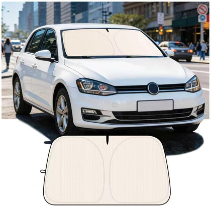 59"×31" 2026 Upgraded Car Windshield Sun Shade Foldable,Thickened Car Sun Shade Windshield with Storage Bag,Universal