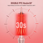 Heated Round Brush, Ceramic Tourmaline Ion 1/2 inch Curling Iron