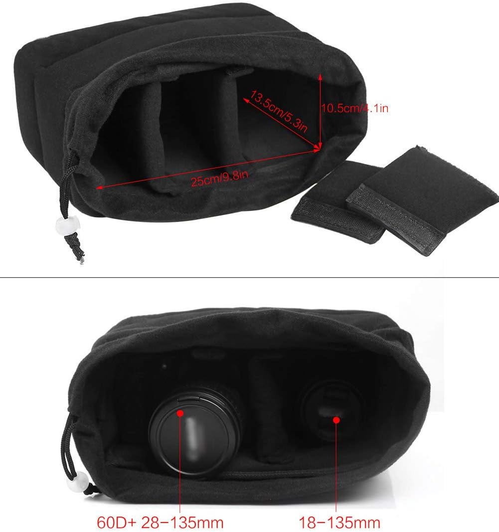 Shockproof Camera Photo Bag for SLR TLR Camera Insert Partition Padded Case,Can be Put Directly Into the SLR Camera