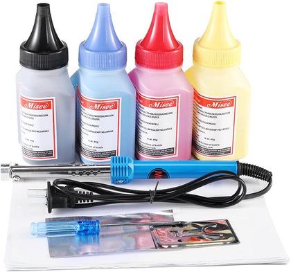 Toner Refill Kit Compatible for Canon CRG-045/046/054/055 055H Color Printer 4-Pack (with Tools)