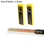 100Pcs 9mm Utility Knife Blades 60 Degree Snap Off Stainless Steel Blades,Vinyl Wrap Tools Art Knife Replacement