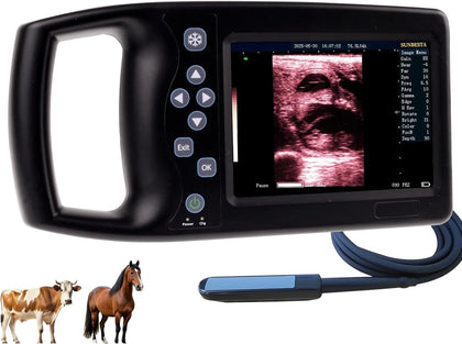 A8 Portable Veterinary Ultrasound Machine for Pregnancy Check,5.7” HD Display,Beginner-Friendly Handheld Scanner for
