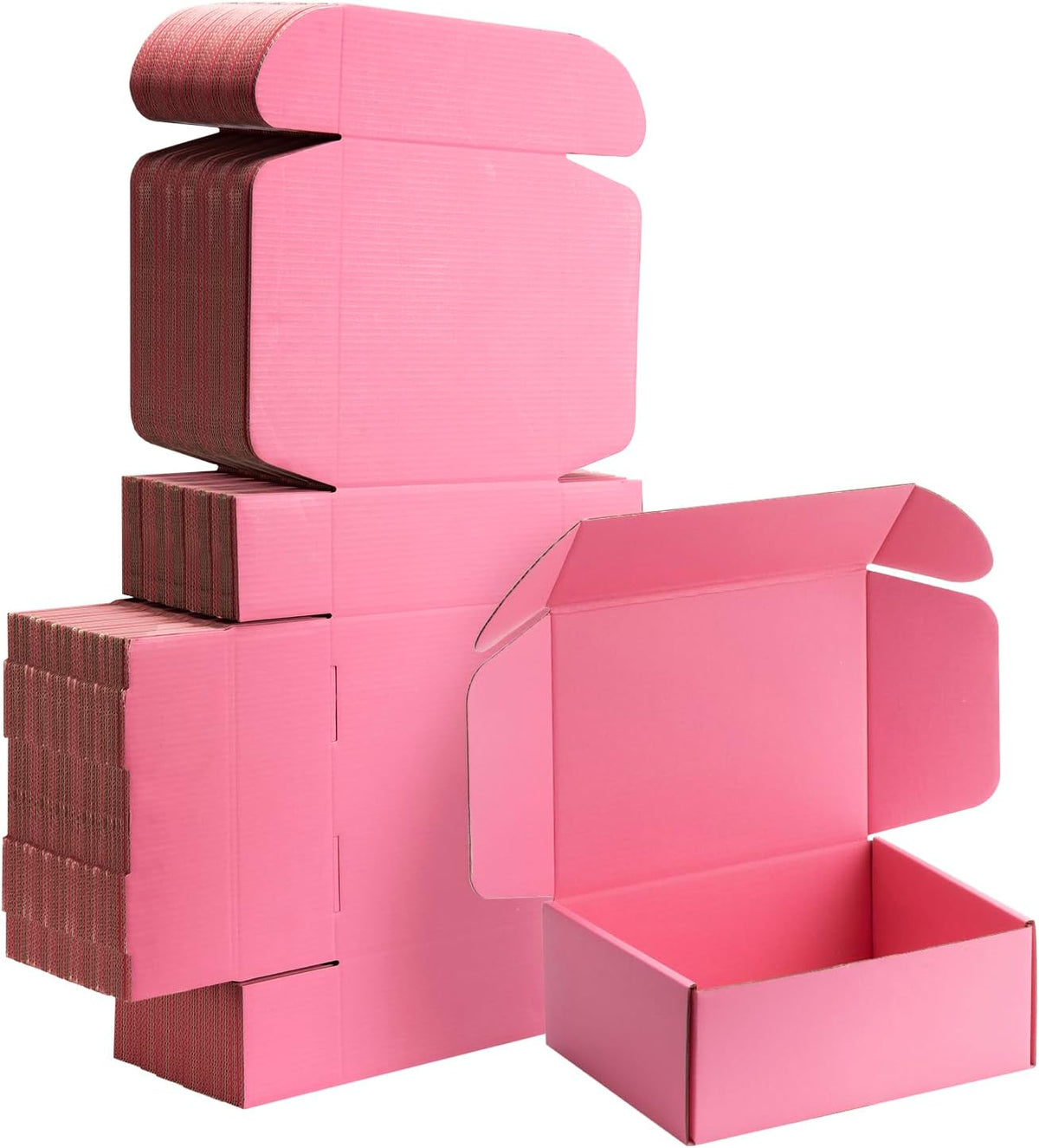 8x6x3 inch Pink Shipping Boxes for Small Business- Set of 25