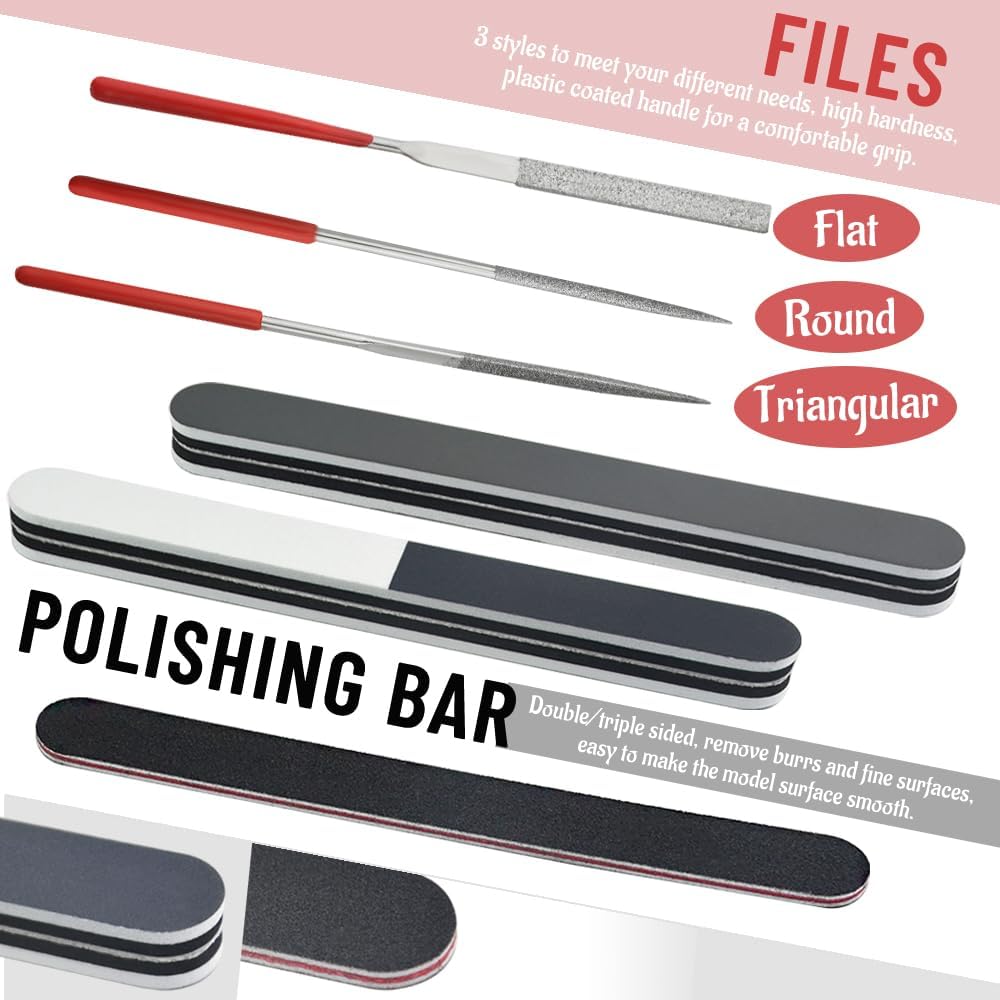 20 PCS Model Tool Kit Hobby Building Tools Set Modeler Basic Tools for Gundam Plastic Models Assembling Building