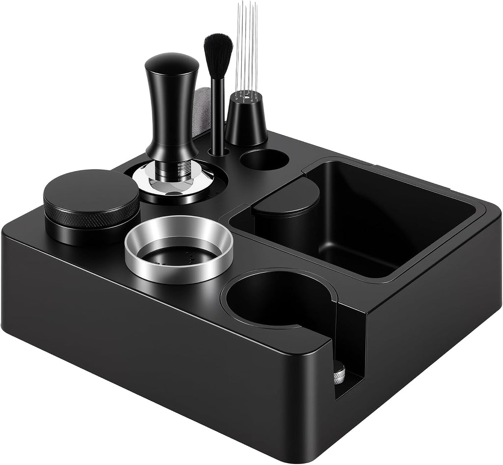 54mm Espresso Accessories Kit, Tamping Station, Knock Box, Tamper
