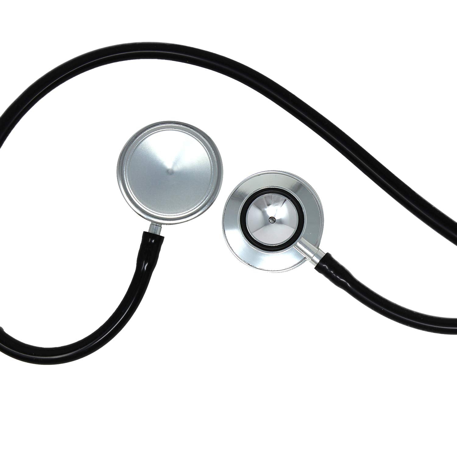Dual Head Teaching Stethoscope - Nursing Student Stethoscope - Medical Training Stethoscope, Black