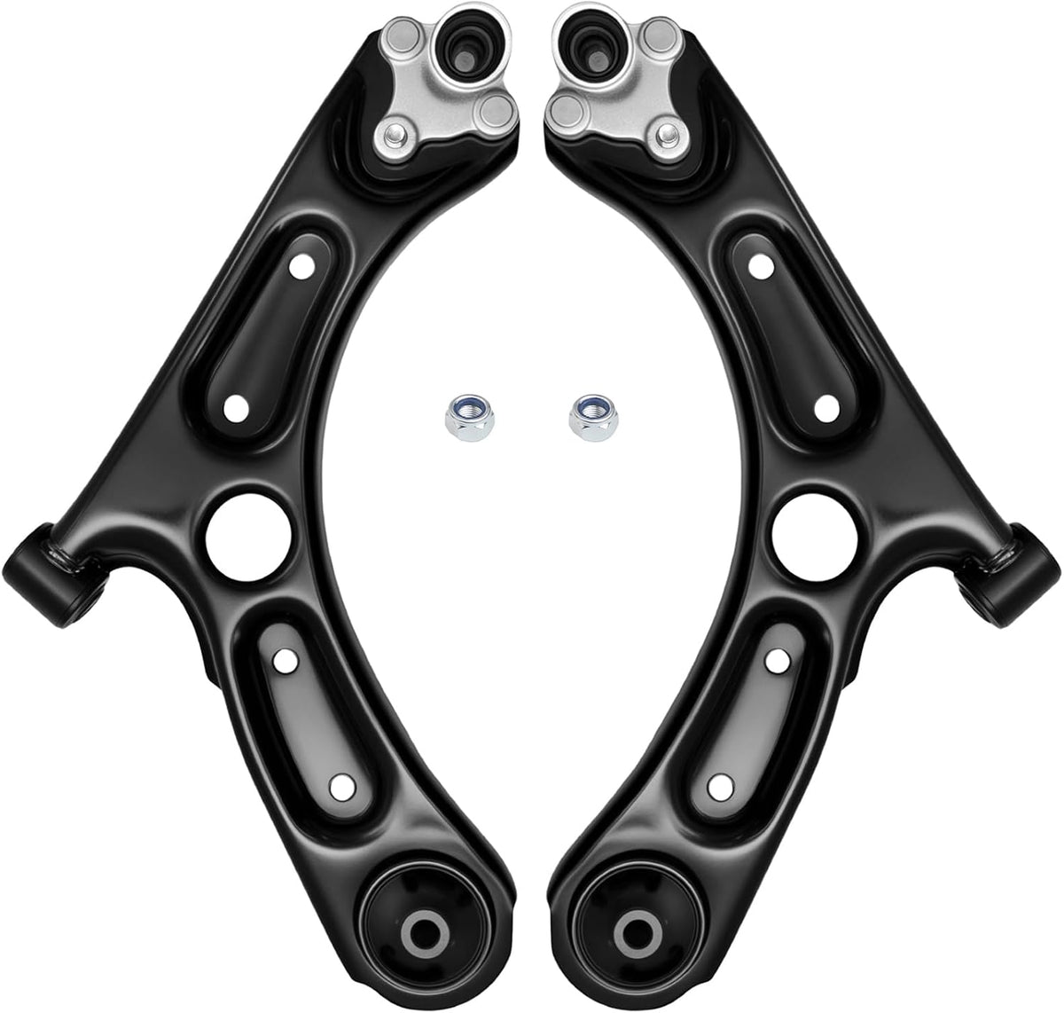 AUQDD 2Pc Suspension Front Lower Control Arm and Ball Joint Assembly Fit For 2017-2020 Hy-undai Elantra, 18-23 Kona /19-24 K-ia Forte Forte5 (Replace # K623782 K623783 54500F2000 54501F2000)