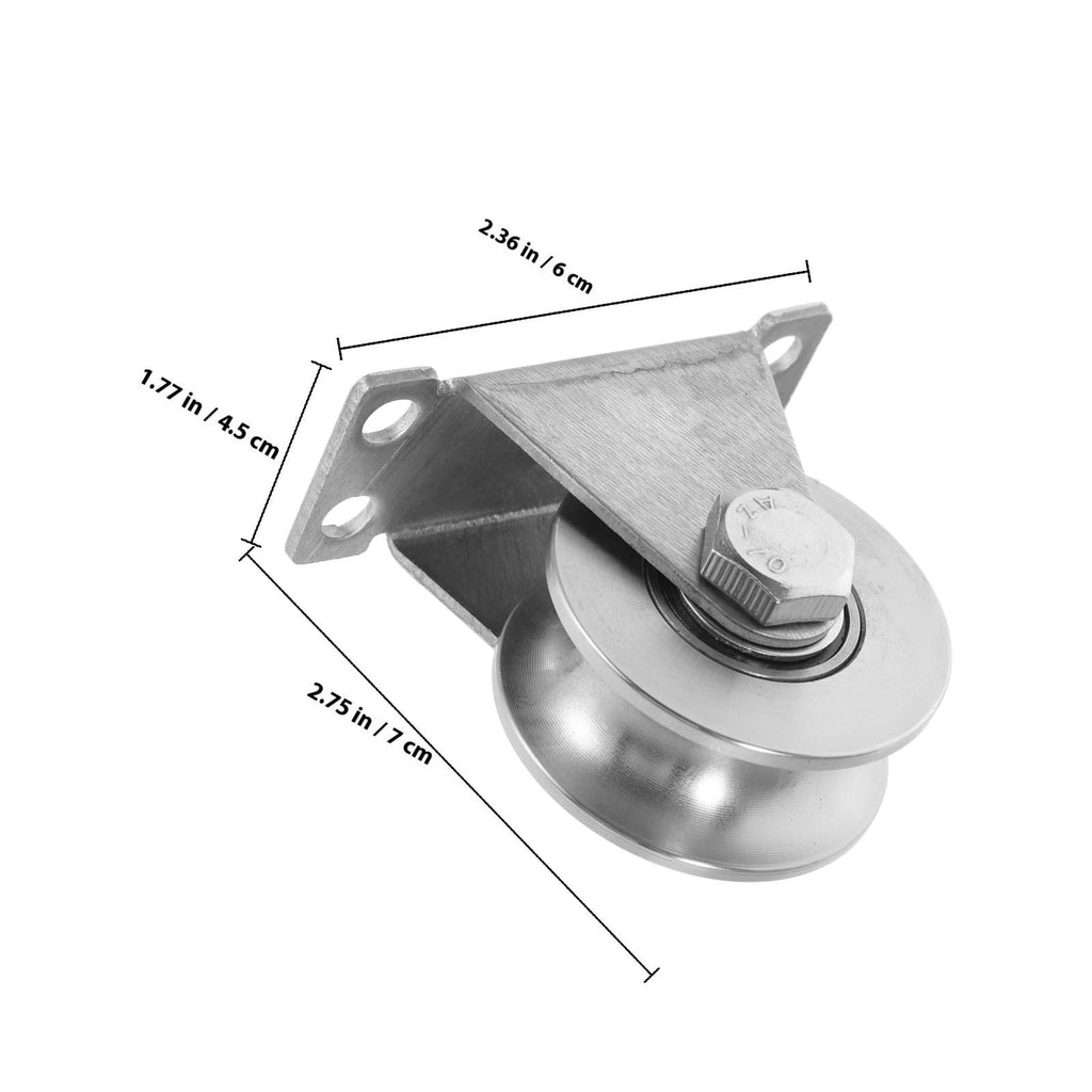 Triangular Stainless Steel Pulley Wheel with Bearing for Electric Gates