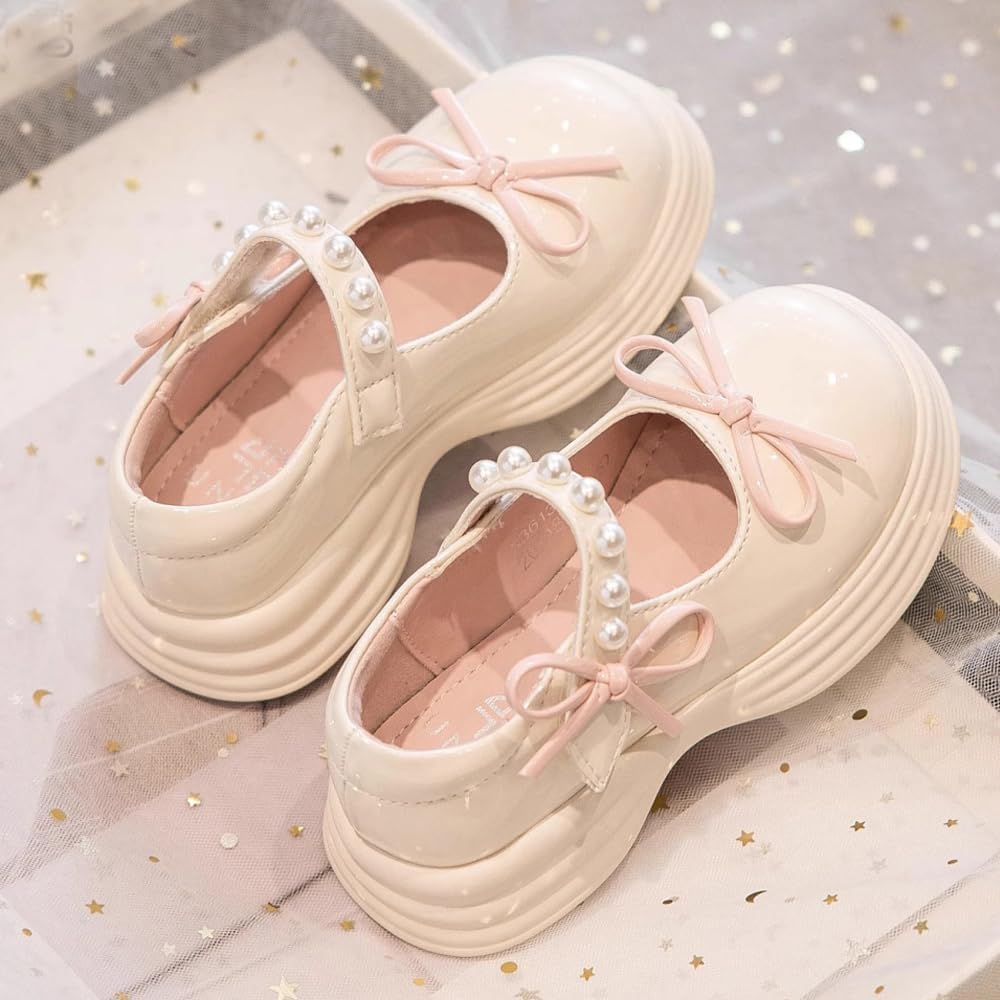 Girls Mary Jane Dress Shoes Cute Bow Little Girl School Uniform Oxford Shoes