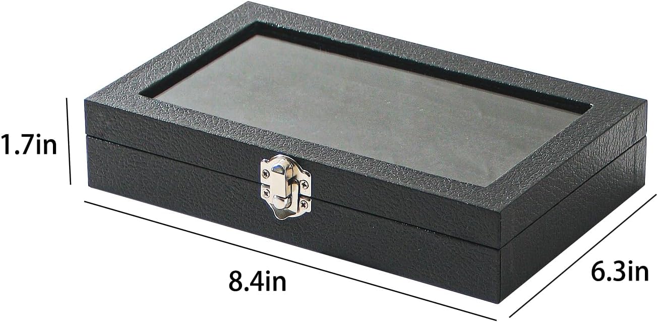 Ring Organizer Box for Jewelry,Rings Cufflinks Storage Case,Small Jewelry Box for Travel, Pretty Gifts for