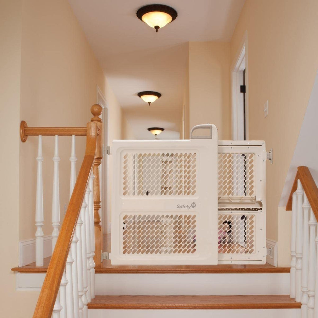 Baby Gates for Doorways, Pressure Mount Lift, Lock and Swing, Dog Gates, Hardware Gate for Stairs, Fits 28"-42" Wide