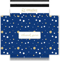 100 Count - 12 x 15.5 inch Poly Mailer Envelope Thank You Blue Polka Dot