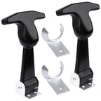 Rubber Bonnet Latch Flexible T-Handle Hasp with Brackets