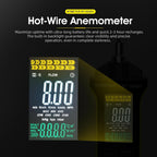 BTMETER Hot Wire Anemometer - CFM/CMM Air Flow Meter Measuring 0.2-67 Mph