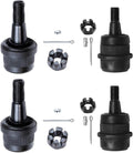 Detroit Axle - 4pc Front Ball Joints for 2007-2017 1999-2004 Grand Cherokee