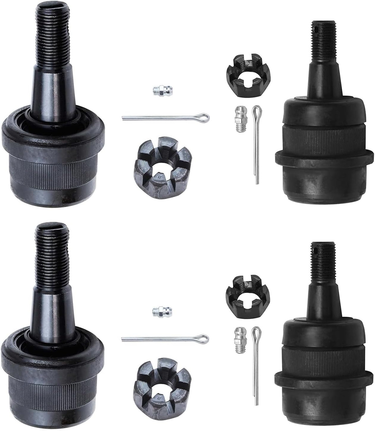Detroit Axle - 4pc Front Ball Joints for 2007-2017 1999-2004 Grand Cherokee