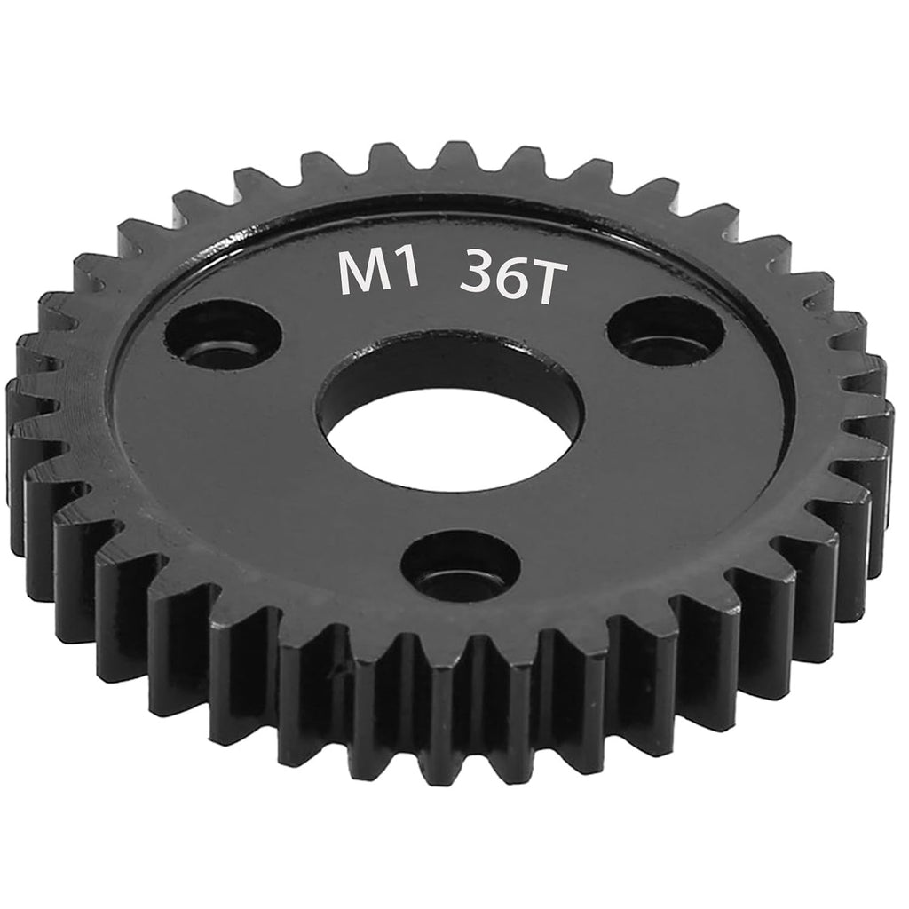 M1 Spur Gear 1.0 Metric Pitch 36-Tooth, 30T 32T 34T 36T 38T 40T 42T 44T 46T 48T 50T 52T Spur Gear Mod 1 for TRAXXAS Slayer Pro 4X4 Revo 3.3 ARRMA HPI HOBAO LOSI, Hardened Steel Upgrade Part Gear (36T)