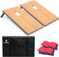 Cornhole Set 4x2 and 3X2 Regulation Size Corn Holes Sets with Carrying Bags & 8 Bean Bags Cornhole Boards Bean Toss
