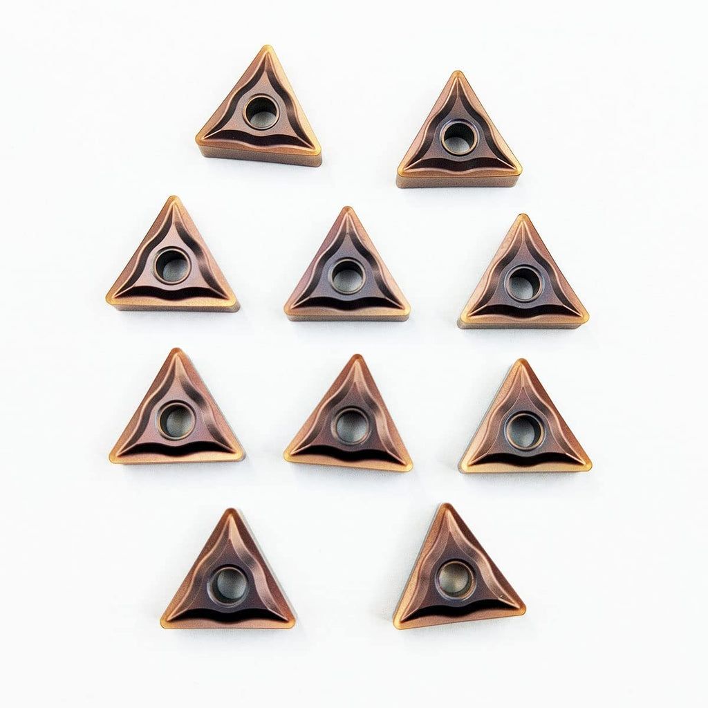 ZOIZMIN 10/20/30/50PCS TNMG332 /160408 Carbide Turning Inserts for Processing Steel Finishing and Semi-Finishing Rough Processing (10pcs TNMG160408)
