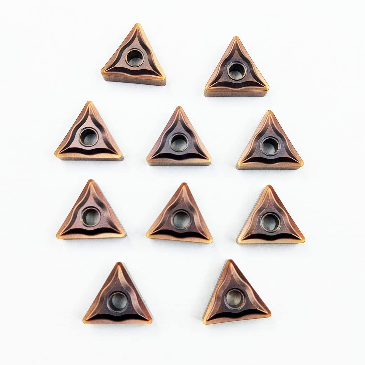 ZOIZMIN 10/20/30/50PCS TNMG332 /160408 Carbide Turning Inserts for Processing Steel Finishing and Semi-Finishing Rough Processing (10pcs TNMG160408)